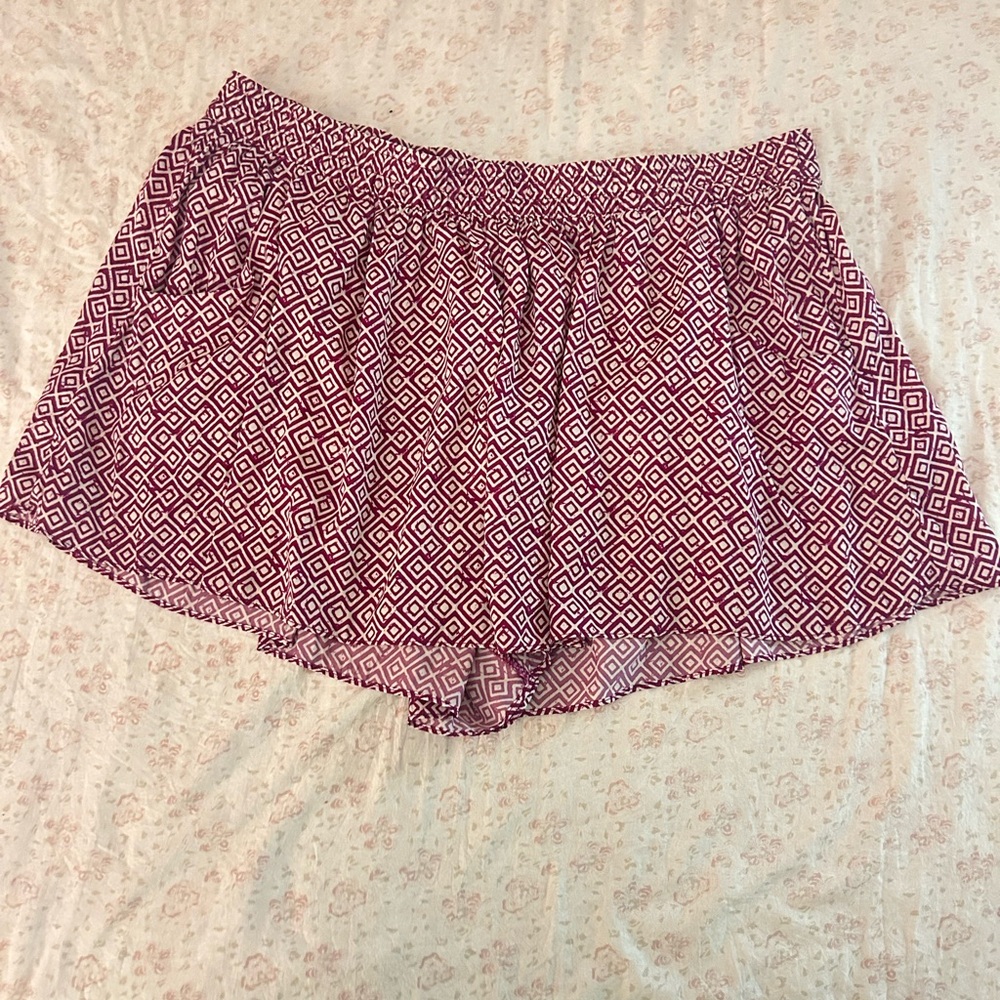 Old Navy High Waist Red and White Shorts